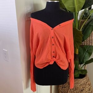 Urban Outfitters Out from Under Thermal Button Up Top